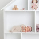 Small Sweater Twist Baby Headband- Winter White