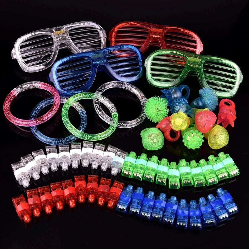 60PCs LED Light Up Toys Glow in The Dark Party Supplies