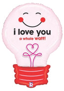 Clear Shape I Love You A Watt Lightbulb