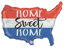 33" Patriotic Home Sweet Home Balloon