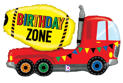 30" Birthday Zone Truck Balloon