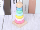 Mini Pastel Rainbow Ring Stacking Tower