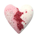 Rose Absolute Heart Geode Handmade Fizz & Foam Bath Bomb 5.5