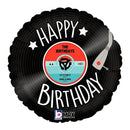 18" Happy Birthday Record Balloon