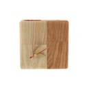 Wooden desk organizer - Wooden desk organizer with clock