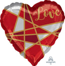 18" Love Lines Heart Balloon