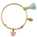 Pink Crown Bangle
