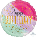 28" Jumbo Water Color Happy Birthday Balloon