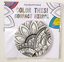 Color This! Two-Sided Compact Mirror