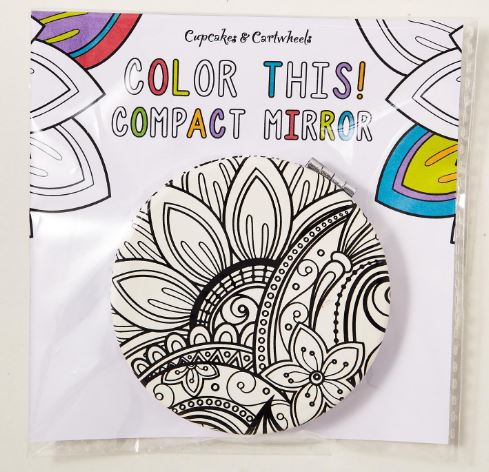Color This! Two-Sided Compact Mirror
