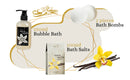Warm Vanilla Bath & Body Gift Set in Gold Basket