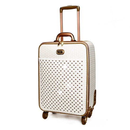 Ivory Galaxy Stars Clover Luxury Signature Travel Luggage