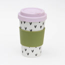 Scattered Hearts Bamboo Coffee Cup