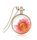 Pink Daisy Necklace