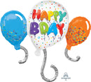 34" Jumbo Happy Bday Celebration Balloon
