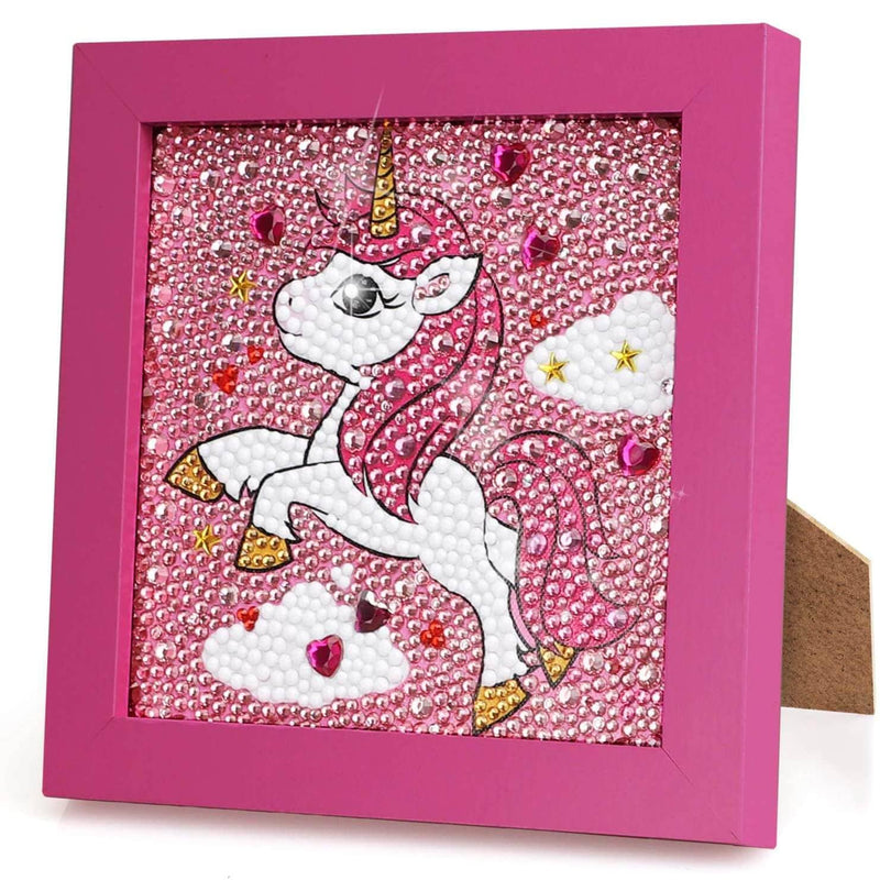 5D Diamond Painting - Jumping Unicorn with Frame