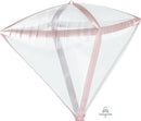 17" X 15" Rose Gold Trim Diamondz Balloon