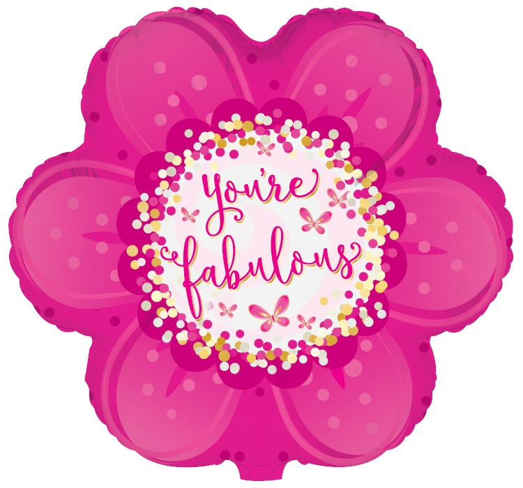 17" You're Fabulous Flower Balloon