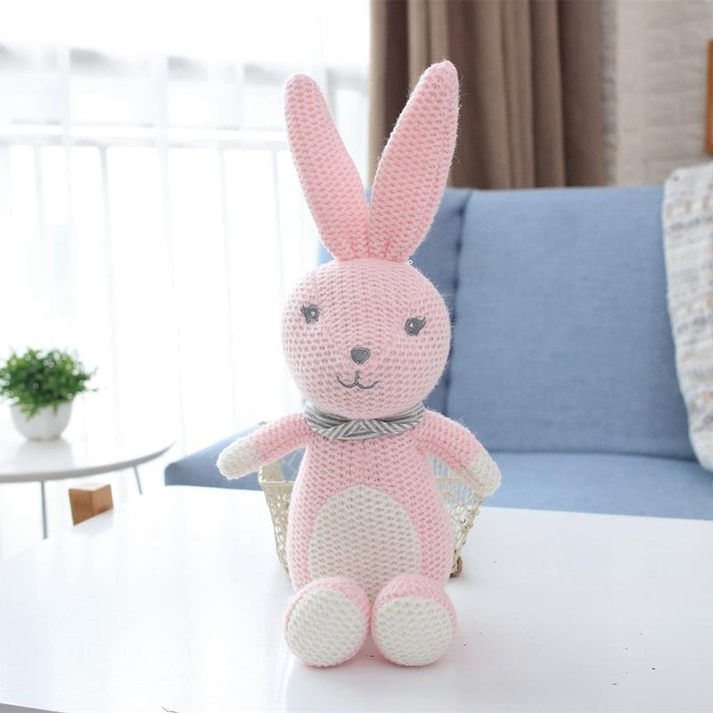 Pink Bunny Rattle Doll
