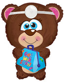 22" Get Well Soon Bear Balloon