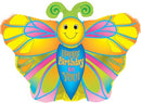 20" Happy Birthday To You Butterfly Balloon