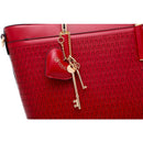 Burgundy Sacred Love Crystal Handmade Fashion Tote Bag