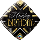 Diamond Birthday Art Deco Foil Balloon