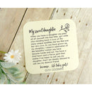 To My Daughter Keychain A Little Girl Yesterday From Mom…