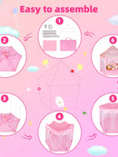 Modern Kids Little Princess Castle Tent With LED Lights