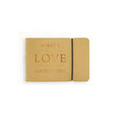"What I Love About You" Leather Journal Natural
