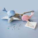 Under the Sea: Whale Plush with Doudou blanket- Pink