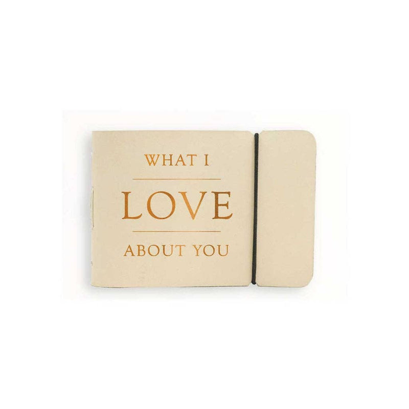"What I Love About You" Leather Journal Natural