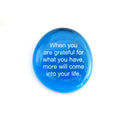 Affirmation and Destiny Glass Stone