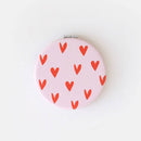 Red/Pink Mini Hearts Pocket Mirror