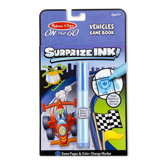 Surprize Ink! Vehicles - On the Go Travel Activity Book