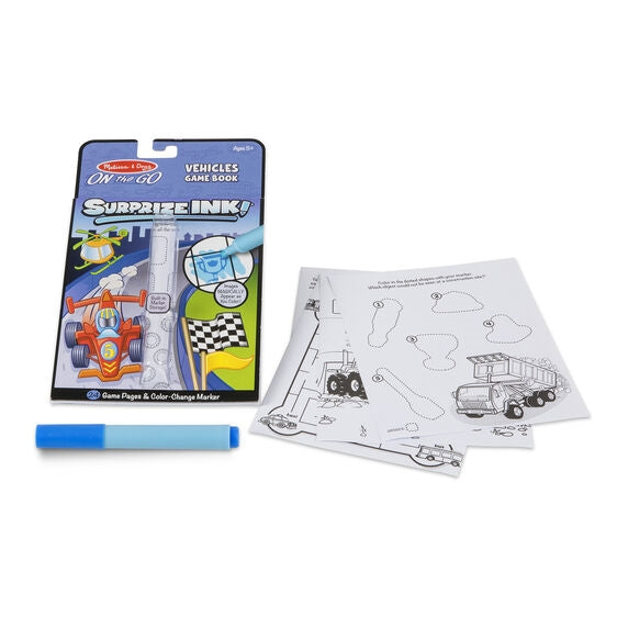 Surprize Ink! Vehicles - On the Go Travel Activity Book