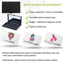 61 Affirmation Cards For Women + Mirror Travel Case
