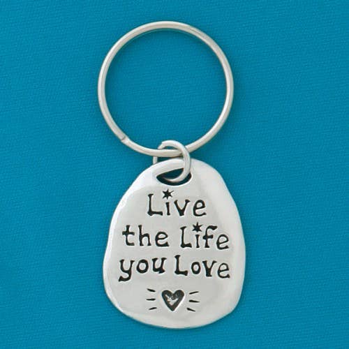 Live the Life You Love Quote Keychain (Boxed)