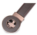 Brown Men’s Circlet Classic Ratchet Belt Open Circle Buckle
