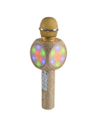 Gold Bling Karaoke Microphone & Bluetooth Speaker