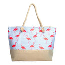Flamingo Summer Rhinestone Ladies Tote Bag