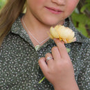 Cherished Moments - Sterling Silver Tiara Baby Ring with CZs