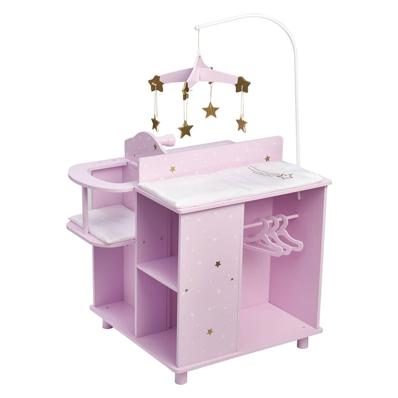 Twinkle Stars Princess Baby Doll Changing Station Storage