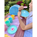 Deluxe Picnic Set 25 Pieces in Carry Case- Pastel