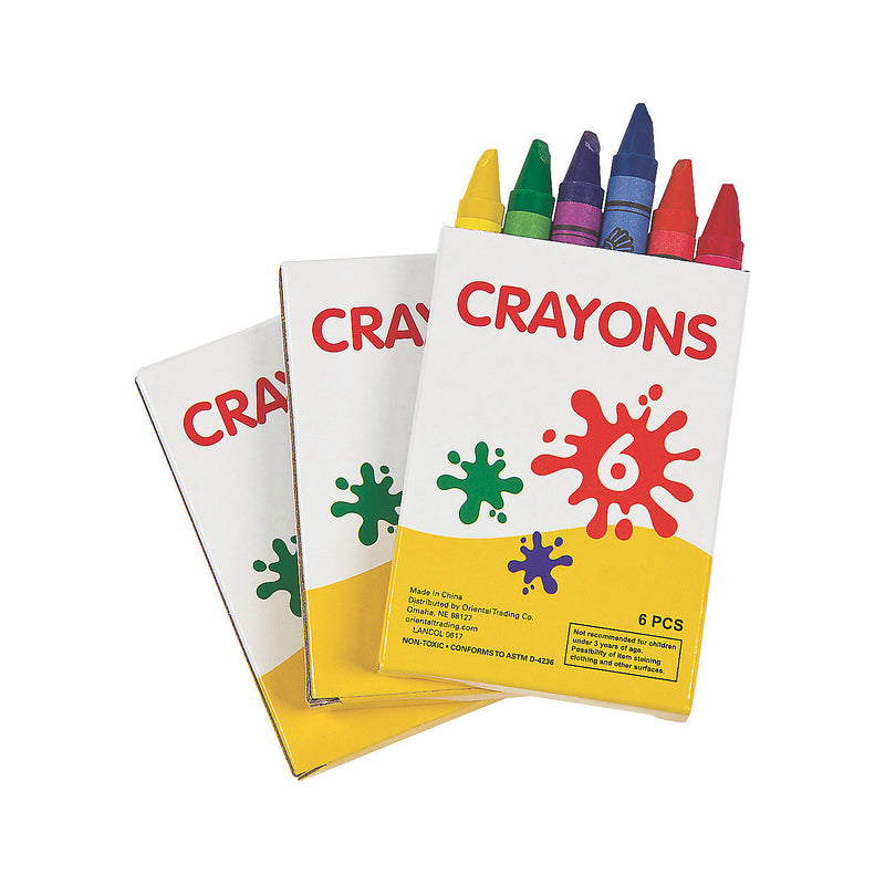 6-Color Crayons