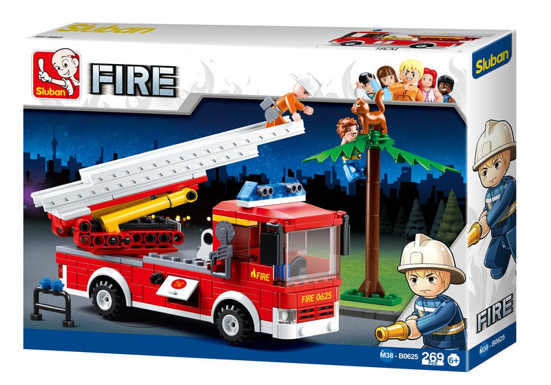 Fire Truck With Aerial Ladder (269 pcs)