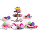 18" Doll - Cupcake & Petit Four Set + Dessert Display Set-Pink
