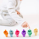 Rainbow Pin & Ring Wooden Stacking Set