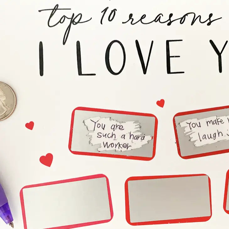 Scratch OFF Top 10 Reasons Why I Love You