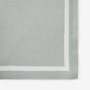 Sage Tuxedo Stripe Reversible Cotton Knit Baby Blanket